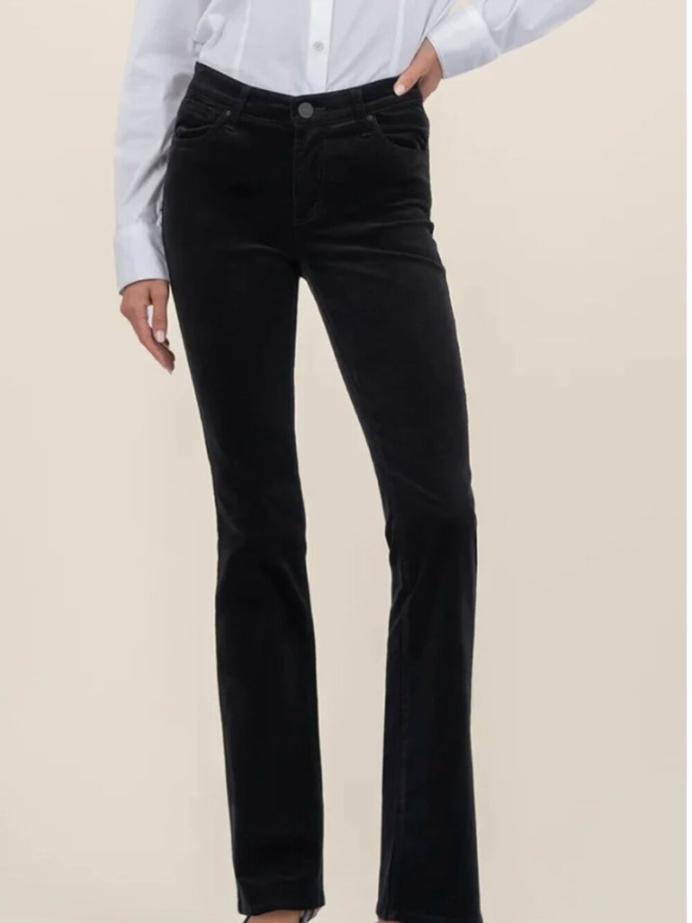 FALL is Time for CORDUROY!  Sz 2:KAREN-KUT FROM the KLOTH- BLK Mirco-Wale Cords
